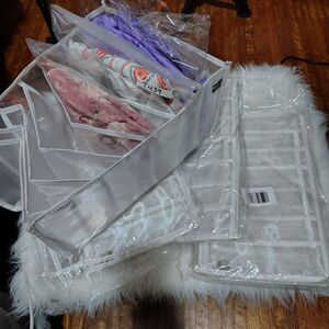 Mesh Drawer Clothing Organizers/Closet Set Of 8